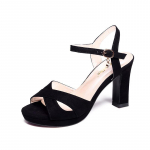 Suvised Veekindlad Platvormsandaalid Paksude K&otilde;rgete Kontsadega Naistele (9 cm ja 7 cm) 9 cm; 34 must