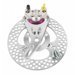 220mm Tagumine Piduriketas Rootor Kaliiber Mootorratas 84mm Pidurikaliibri Komplekt T&auml;navaratta Rollerratas Honda Suzuki Yamaha Fuxi JOG jaoks h&otilde;be