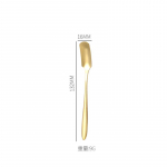 Roostevabast terasest tee kohvi segamislusikas Sakura Rose Golden lauan&otilde;ud Pika varrega magustoidukruus lusikad K&ouml;&ouml;gi s&ouml;&ouml;giriistad