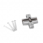 180-kraadine tsingisulamist n&auml;htamatud kokkuklapitavad ukseristid, peidetud hinged (94 mm)