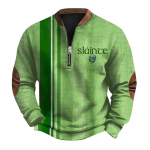 Meeste Retro Casual gradienttr&uuml;kiga kampsun L