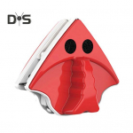 Magnetiline aknapuhastuskomplekt Kahepoolne klaasipuhasti harja pesur tugeva magnetismiga k&otilde;rghoone aknapesuri kollane