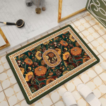 Ameerika retro poolringikujuline vannitoa p&otilde;randamatt imav kiiresti kuivav tualett-tualettruumi uksematt diatomiitmuld libisemiskindel uksematt 40*60CM