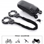 Jalgratta raskeveokite turvalukk vargusevastane sulamist terasest k&auml;eraudade lukk jalgratastele lapsevankrid Roller E-Roller Mootorratta tarvikud must