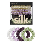 4 TK karp, 100% puhas mooruspuu siidist juustest Scrunchie k&auml;sitsi valmistatud juuksepaelad naiste t&uuml;drukute juuste aksessuaarid puhast v&auml;rvi naturaalsed juukselipsud 2 cm