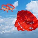 Beach Kite Flying Kites Easy to Fly Double Line Sports Soft Umbrella for Backyard