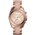 Michael Kors Naiste roosakuldse tooniga Blair Glitzi k&auml;ekell MK5943