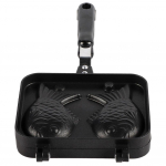 Mittekleepuvad k&uuml;psetusn&otilde;ud vahvlikoogipann kahepoolse kalakujulise roostevabast terasest vormiga L valge