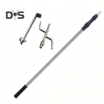 Teleskoopiline veoauto lasti haaratsiga varras 2 konksuga roostevabast terasest pikapi kastile esemete k&auml;ttesaamise t&ouml;&ouml;riist raskeveokitele teleskoopiline t&otilde;mba-l&uuml;kka varras 150 - mm