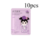 10 tk Hot Compress Steam silmamask, viis l&otilde;hnaainet, mahe tekstuur, niiske aur, pidev temperatuuri kuumutamine, niisutavad silmalihased Lavender-10PCS