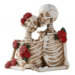 Vanaaegne Gooti Paari Skeleti Figuur Halloween Roosi Kolju Vaik Kuju Skulptuur Kodu Kontori Laua Kaunistus