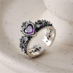 Vanaaegsed Retro Reguleeritavad Avatud Krooniga S&otilde;rmused Naissoost Geomeetrilised Aksessuaarid Isikup&auml;rased Ehted Naistele 1pcs