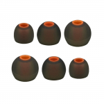 6 tk silikoonist k&otilde;rvaklapid juhtmevabade k&otilde;rvaklappide jaoks T180a T280a T380a T110bt T115bt, mis pakuvad mugavust ja m&uuml;ra isolatsiooni must