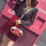 Retro personaalsusega raadiokujuline kott armas naiselik &otilde;lakott messenger-kott rocki crossbody kott