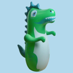 95-tollised t&auml;ispuhutavad dinosaurus-kiikm&auml;nguasjad &ndash; hiiglaslik PVC-dinosaurus maapinnale surutav kingitus