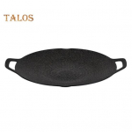 Korea BBQ Grillpann Kleepumatu &Uuml;mmargune K&uuml;psetuspann Sisek&uuml;psetamiseks Grillalus K&auml;epidemetega Malmist Praepann Kodu Telkimiseks L