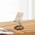 Degree Rotation Phone Holder Accessories Stable Practical Easy to Use Bracket Foldable Metal Grey