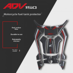 Honda ADV150 XADV150 k&uuml;tusepaagi kaitsekleebis &ndash; 5D s&uuml;sinikkiust kriimustusvastane disain must