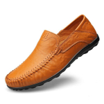 Ehtne Nahk Meeste Kingad Vabaaja Itaalia Meeste Mokassiinid Luksusbr&auml;nd Formaalne Slip-on Meeste Paadikingad Zapatos De Hombre 43 orange