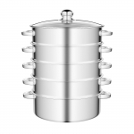 5-kihiline 28 cm roostevabast terasest auruti aurutamiseks, roostevabast terasest aurutusn&otilde;ud, terasest k&ouml;&ouml;giviljasupikorv kaanega United States helehall v&auml;rv