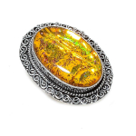 Dichroic Glass Handmade 925 Sterling Silver Jewelry Ring Size 7 y3d05