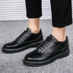 Meeste Nahast kingad mees Klassikalised &Auml;ri Kleitkingad mehed Vabaaja tossud T&ouml;&ouml; Sotsiaalsed Saapad Formaalne Mokassiinid zapatos de vestir hombre 39 must