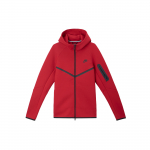 Nike Windrunner Mugav Vastupidav Vabaaja Lihtne Kampsun Kapuutsiga Meeste pealisr&otilde;ivad Punane Must HV0950-687 S