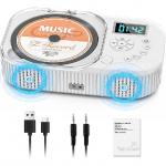 2000mAh CD-m&auml;ngija kaasaskantav Bluetoothiga, topeltk&otilde;lar, laetav CD-m&auml;ngija FM-raadioga, AUX/USB tugi, k&otilde;rvaklapipesa, kaugjuhtimispult valge