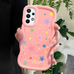 V&auml;rvitud mustriga Big Wave Edge pehmest silikoonmaterjalist Macaron telefoni&uuml;mbris, p&otilde;rutuskindel kaitsev kummist korpus Samsung Xiaomi Poco Redmi jaoks Redmi Note 11 Pro 5G roosa