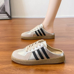 Poolsussid naistele, valged paksu tallaga, laisad kingad naistele, vabaajajalatsid 39