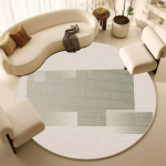 &Uuml;mmargune vaip magamistuppa, arvutitooli alusmatt, elutoa diivani alusmatt, kodu&otilde;ppe kiiktooli jalgealune matt 100cm diameter