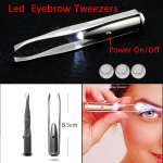 1 tk LED pintsetti + 3 patareid ripsmete kulmude silmade juuste eemaldamise t&ouml;&ouml;riistad roostevabast terasest kulmupintsetid