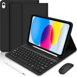 Klaviatuurikate - BOOLING - iPad A16 jaoks - 11 tolli - PU nahk - Bluetooth - Stylus ja hiir komplektis