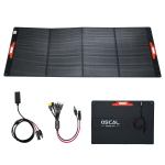 OSCAL PM400 Pro Kokkupandav P&auml;ikesepaneel 400W Mobiilne P&auml;ikeses&uuml;steem Toitejaama jaoks P&auml;ikeseenergia Salvestus P&auml;ikesegeneraator, IP67 Veekindel must