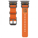 Rullrihm Apple Watch Ultra 2 jaoks Rihm 49mm 44mm 45mm 42mm 46mm Nailonist silmusk&auml;ev&otilde;ru IWatch Series 10 9 8 7 6 4 SE jaoks Correas 42mm 44mm 45mm oranž