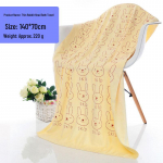 Microfiber Cartoon Rabbit Print Beach Towel - Soft & Lint-Free 70x140cm