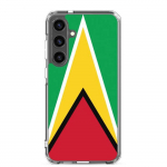 Coque T&eacute;l&eacute;phone &ndash; Samsung &ndash; Galaxy S21 Ultra &ndash; Drapeau Guyana &ndash; Souple &ndash; mitmev&auml;rviline