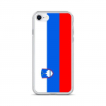 Coque iPhone - PIXELFORMA - iPhone 6S - Silikoonist supp - Kaitse t&auml;ielik - Drapeau de la Slov&eacute;nie
