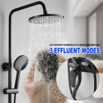 Messingist du&scaron;ikomplekt Multifunktsionaalne Termostaatiline Du&scaron;&scaron; J&auml;&auml;tunud Vannitoa Segistid Vanni Segisti Du&scaron;is&uuml;steem Must