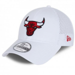 Kepikene - NEW ERA - Chicago Bulls - Valge - Punane - Pol&uuml;ester - T&auml;iskasvanu - Unisex valge