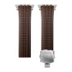 Kummirihm Apple Watchile 46mm 45mm 44mm 42mm Spordirihm Iwatchile Ultra 2 1 49mm Series 10 9 8 7 Se 6 5 Luksuslik k&auml;ev&otilde;ru Ultra1/2 49mm &B pruun