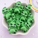 Resin Green Ghost Flatback Cabochon Stone Figuurid Aplikatsioonid Kodukaunistused K&auml;sit&ouml;&ouml; 20tk DIY Christmas Halloweeni k&uuml;lalisteraamatu