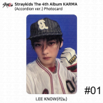 Stray Kids 4. album Karma L&otilde;&otilde;tspilliversioon Ametlik fotokaart Leeknow (Accordion ver)