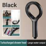 R&otilde;ngakujuline k&otilde;rgsurvedu&scaron;ipea Vannitoa tugevdav du&scaron;ipea vihmasadu du&scaron;ipea reisimiseks Vett s&auml;&auml;stvad vannitoatarvikud 1PC must