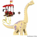 MOC Juuraajastu Dinosaurus Maailm Dino Park Suur Brachiosaurus Mudel Ehitusklotsid DIY Dinosaurus Figuurid Klotsid M&auml;nguasjad Lastele Kingitused