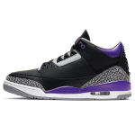 Air Jordan 3 Retro Court Purple Unisex tossud Must Tsemendi-Hall Valge CT8532-050 36.5