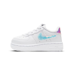 Nike Air Force 1 LV8 TD Digitaalse Swooshiga - Valged Beebiketsid Must-Valge Mitmev&auml;rviline CW1582-100 23.5
