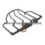Mootorratta tagumine pakiraam LED-tuledega Harley Travelerile (1993-2013) 2.6 must