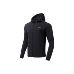 Li Ning Jooksu Seeria UPF50+ &Uuml;hev&auml;rviline Lukuga Kapuutsiga P&auml;ikesekaitse Jakk Meeste Jakid Must AFDT185-1 XXL