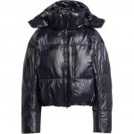 Adidas X Stella McCartney Truenature polsterdatud talvine l&uuml;hike lahtine pufjakk naiste jakk must IW9842 S